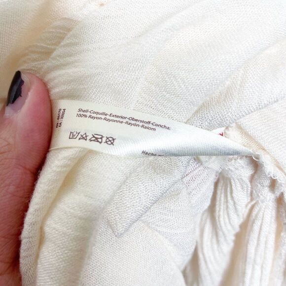 Free People FP One Ma Jolie Crochet High Neck Boho Mini Dress Blush Pink Size S - Picture 7 of 7